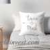 The Twillery Co. Esse Personalized Couples Names with Arrows Throw Pillow CHMB2106